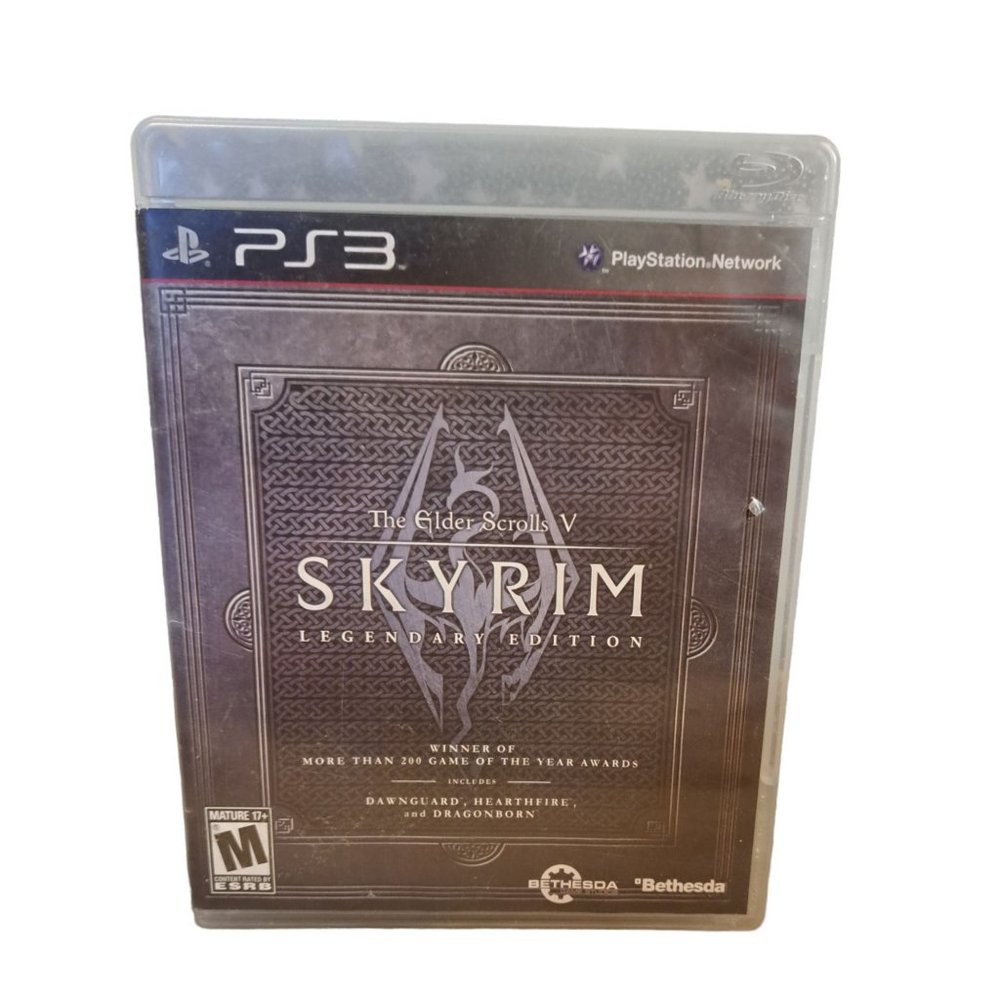 The Elder Scrolls V Skyrim Legendary Edition Playstation 3 game disc